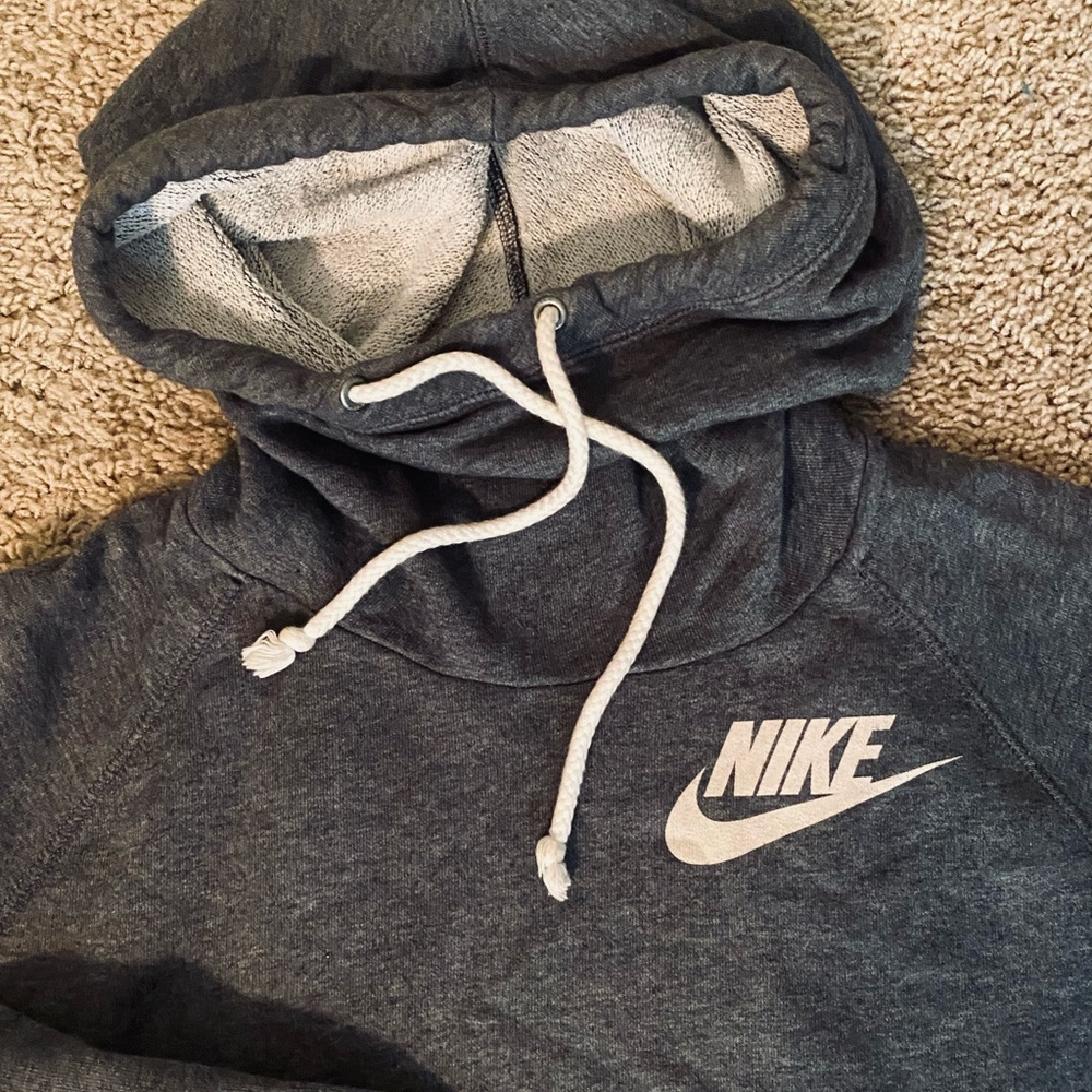 Nike gray hoodie size large